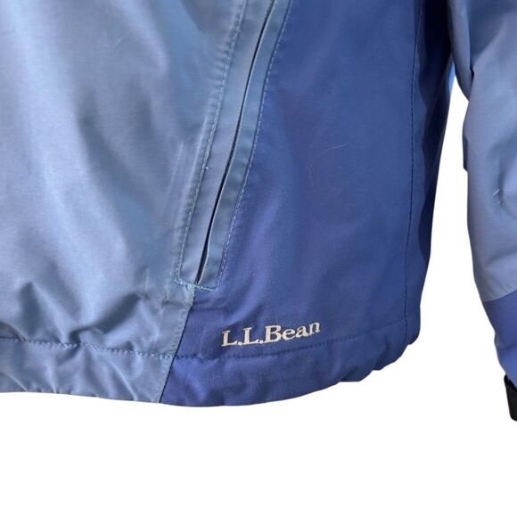 L.L. Bean Women’s Rugged Ridge Parka Blue Waterproof Hooded Jacket Size Small - Picture 4 of 13